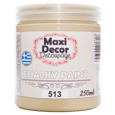 Χρώμα Κιμωλίας 250ml Maxi Decor Chalky 513 Μόκα_CH513250